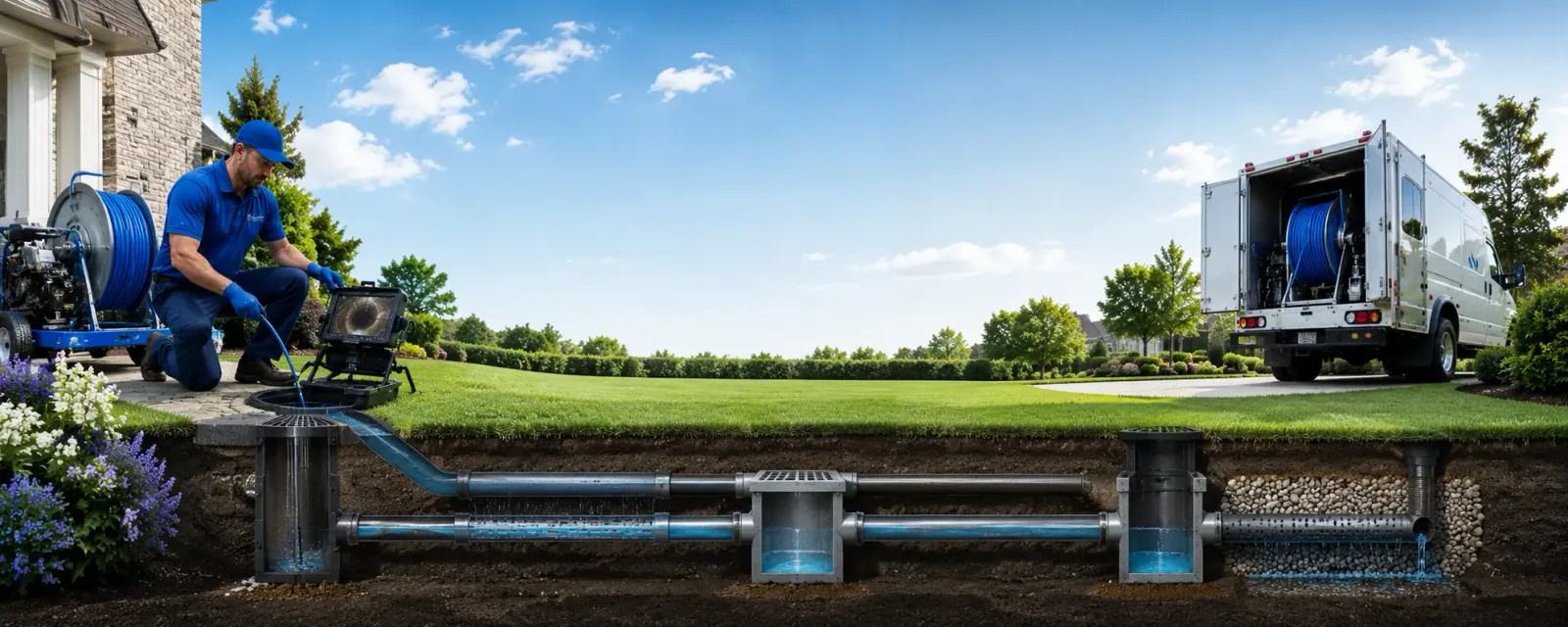 Outdoor drain cleaning information for Kewaskum, WI